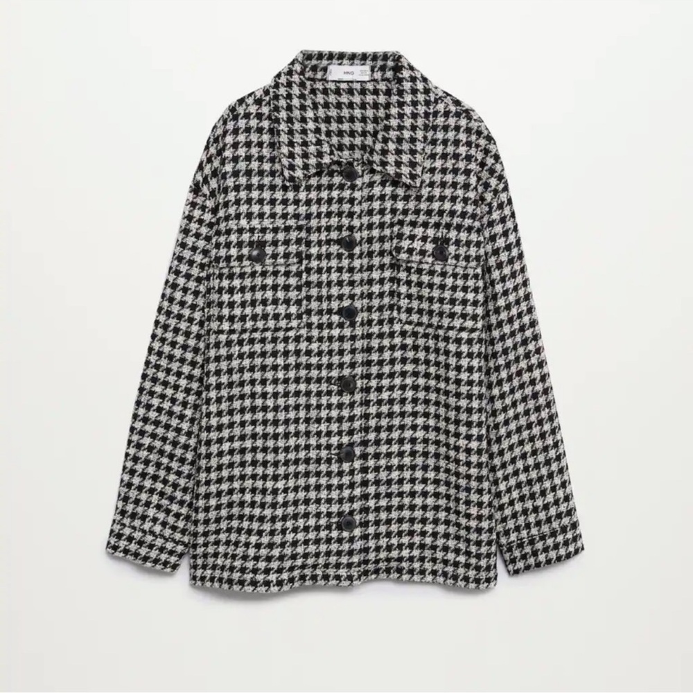 Mango Houndstooth Overshirt